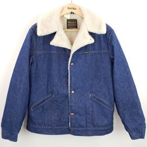 Vintage Wrangler Denim Sherpa Trucker Jacket